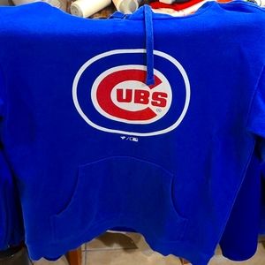 Chicago Cubs Hoodie, Blue, Adult Small
